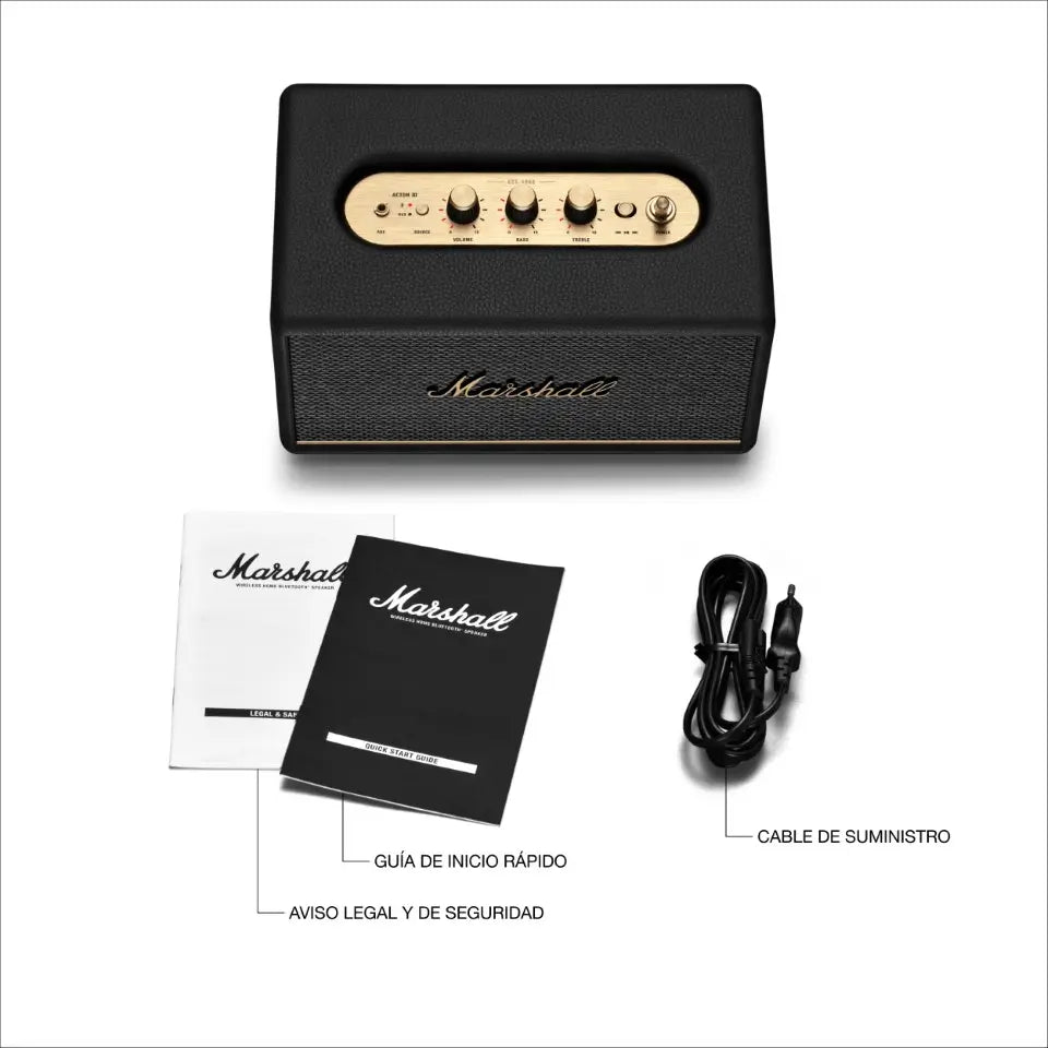 Parlante Marshall Acton III Bluetooth - Negro