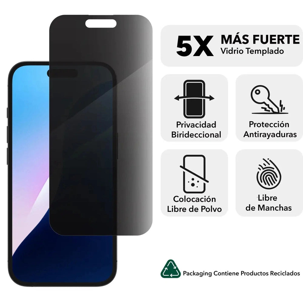 Protector de Pantalla Zagg Glass Elite Privacidad para iPhone 16
