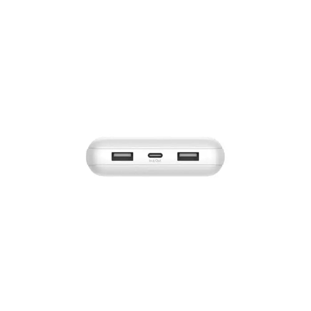 Batería Portatil Belkin 20000 mAh USB-A x2 - USB-C - Blanco