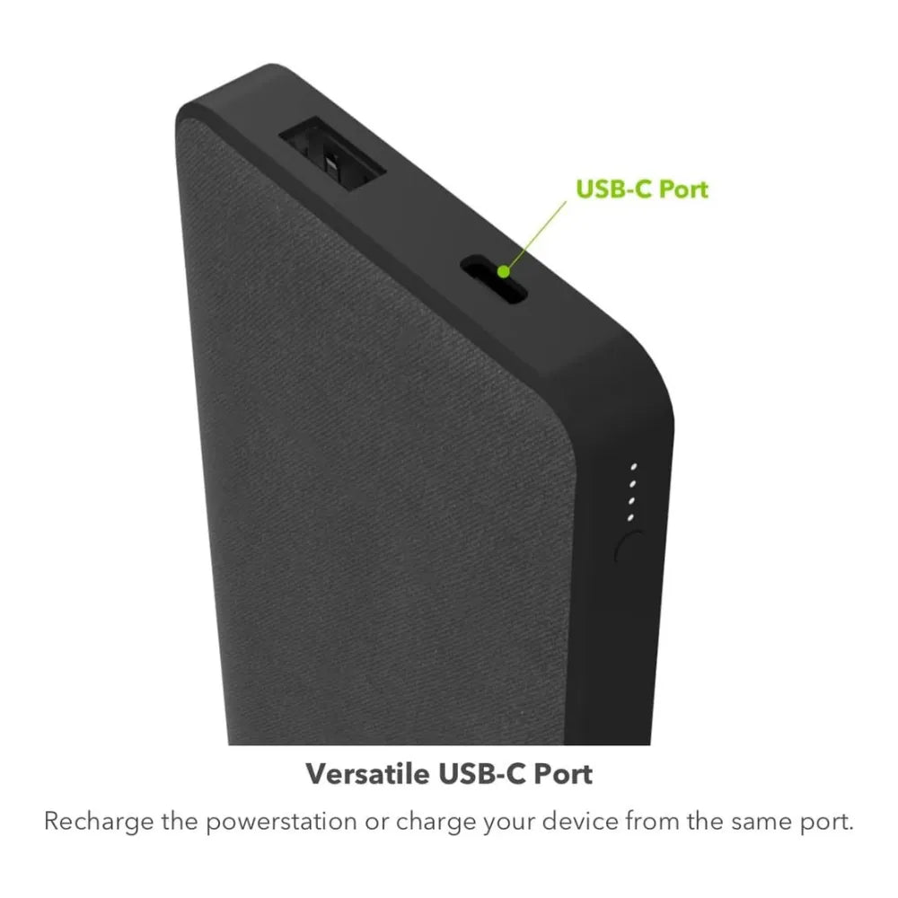 Batería Externa Mophie Powerstation 1 USB-C y 2 USB-A 10000mA - Negro