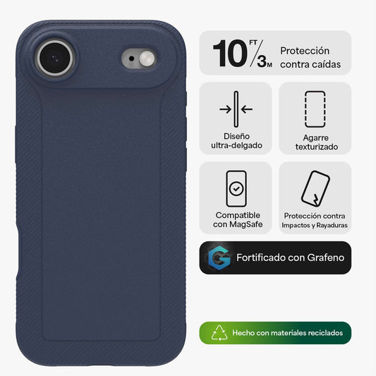 Case ZAGG Luxe con MagSafe para iPhone 17 Air - Azul Marino