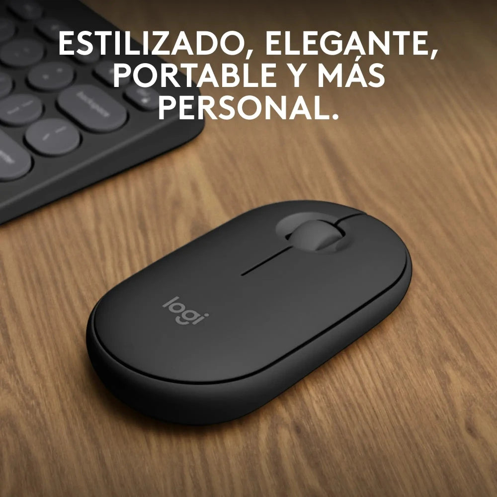 Mouse Inalámbrico Bluetooth Logitech Pebble Mouse 2 M350s - Grafito