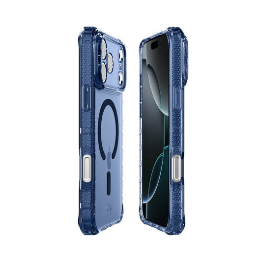 Case ItSkins Hybrid R Vapor con MagSafe para iPhone 17 Pro - Azul Marino