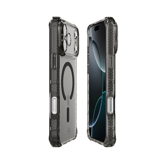 Case ItSkins Hybrid R Vapor con MagSafe para iPhone 17 Pro - Humo