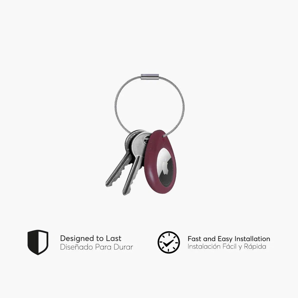 Llavero NCO RingTag Grip 3m para Airtag 1ra Generación - Sangría