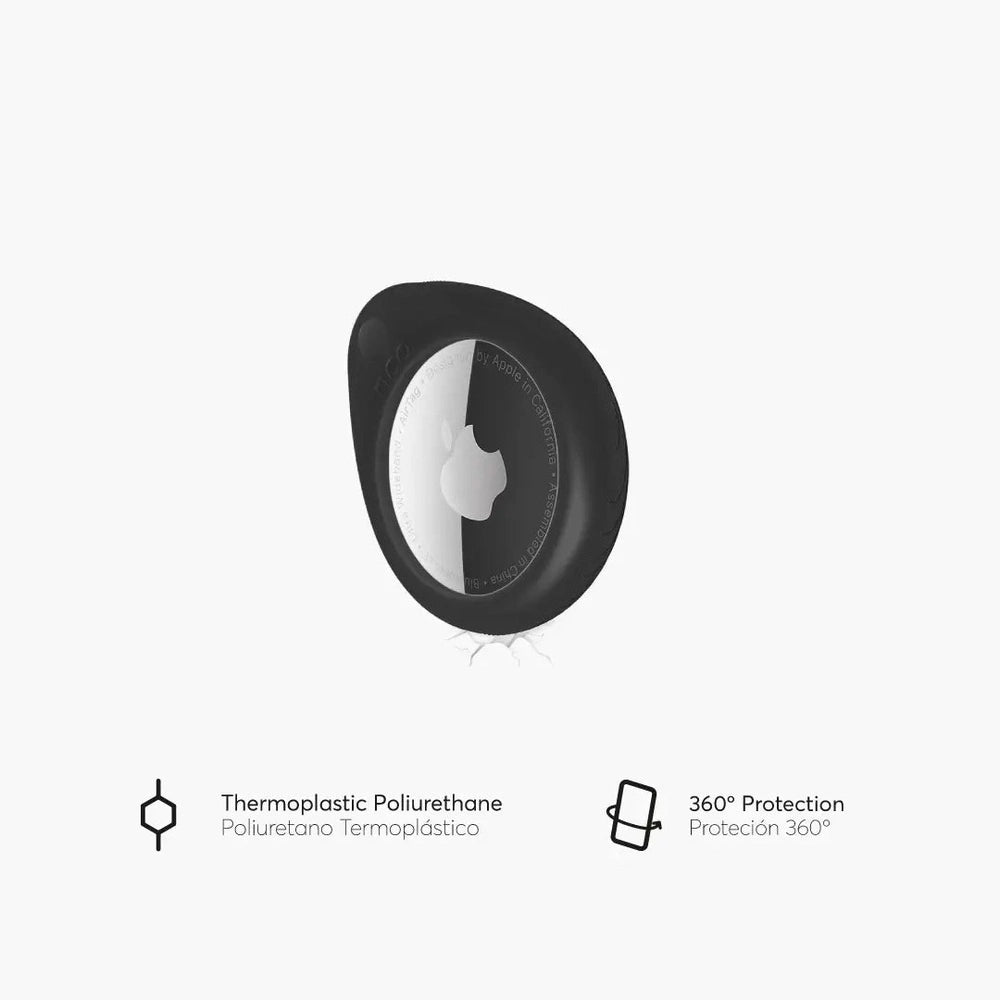 Llavero NCO RingTag Grip Grip 3m para Airtag 1ra Generación - Negro