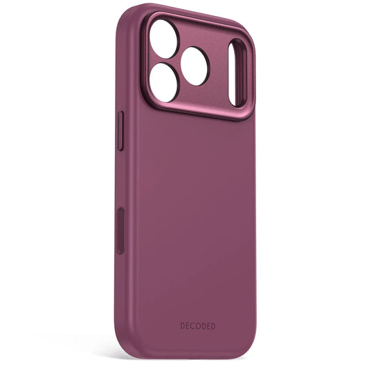 Case Decoded Silicone Antimicrobial con MagSafe para iPhone 18/17 Pro Max - Vino Tinto