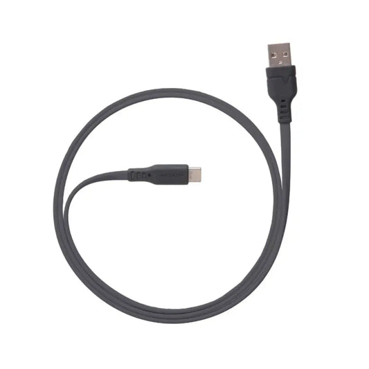 Cable Plano Ventev USB-A a USB-C 1m - Gris