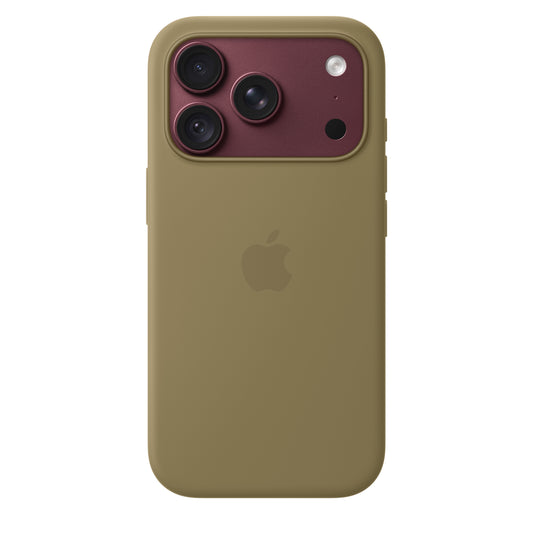 Funda_de_silicón_con_MagSafe_para_el_iPhone_18_Pro_Color_oliva_Imagen_posicion_2_iShop_Colombia
