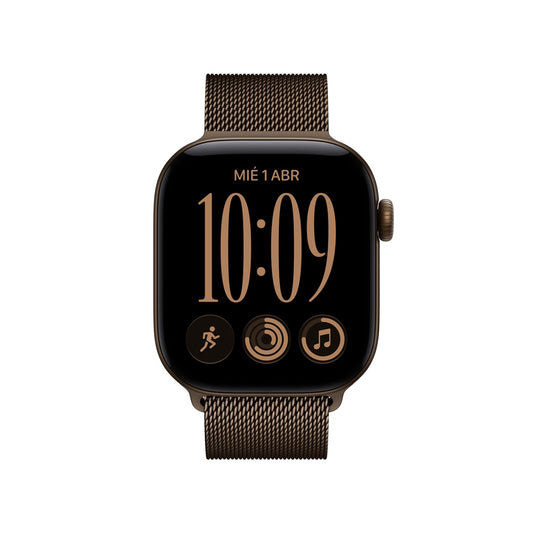 Apple_Watch_Series_12_GPS_Cellular_caja_de_aluminio_color_bronce_oscuro_de_42_mm_correa_estilo_milanes_color_bronce_oscuro_Imagen_posicion_2_iShop_Colombia