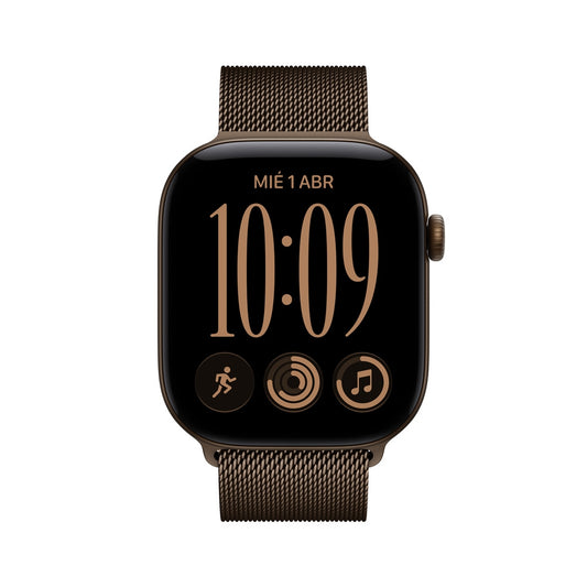 Apple_Watch_Series_12_GPS_caja_de_aluminio_color_bronce_oscuro_de_46_mm_correa_estilo_milanes_color_bronce_oscuro_M_L_Imagen_posicion_2_iShop_Colombia