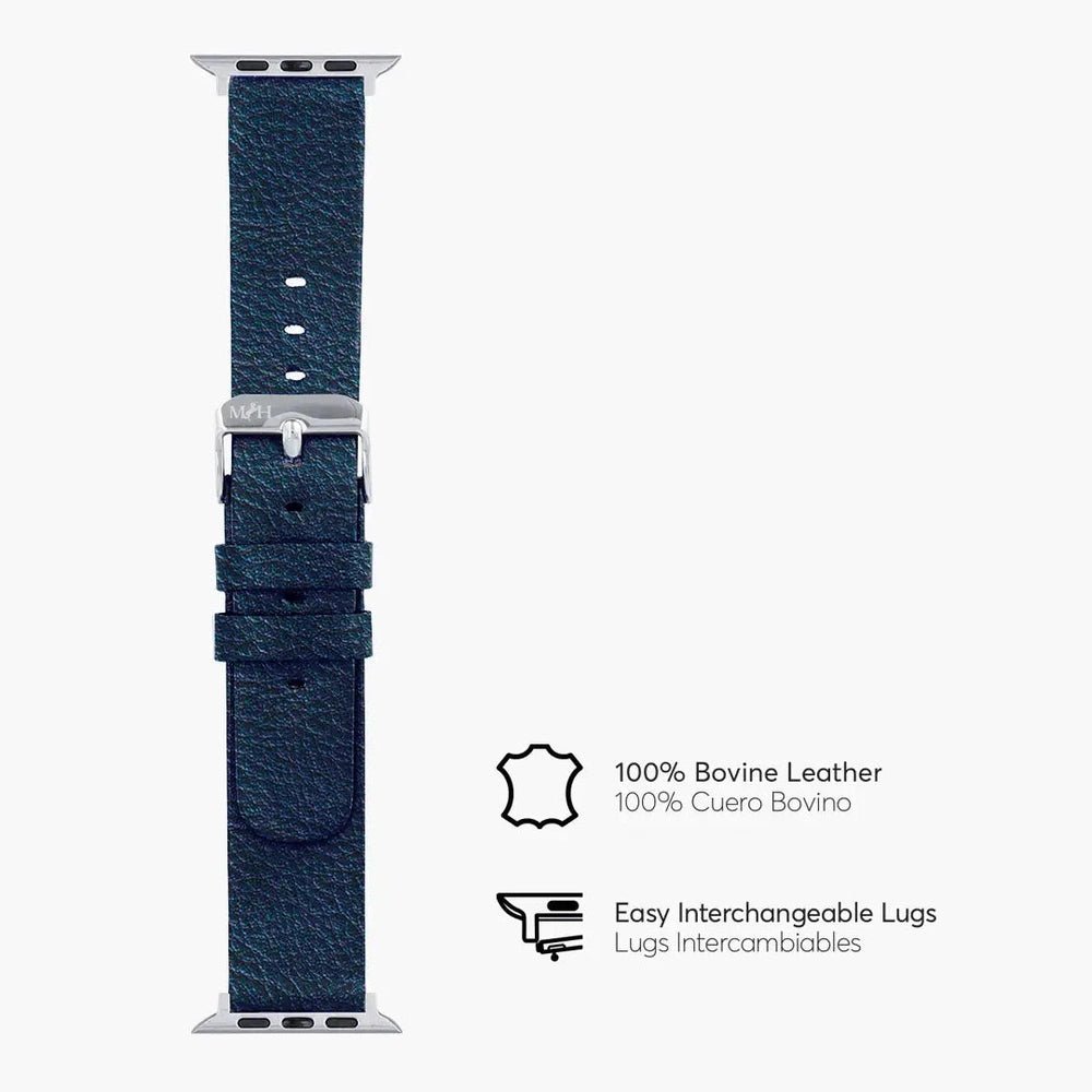 Correa en cuero NCO LeatherBand para Apple Watch todas las tallas - Indigo