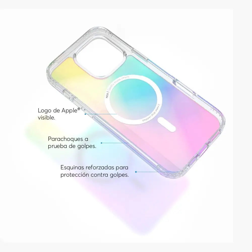 Case NCO SafeCase Clear para iPhone 16 Pro Max - Multicolor