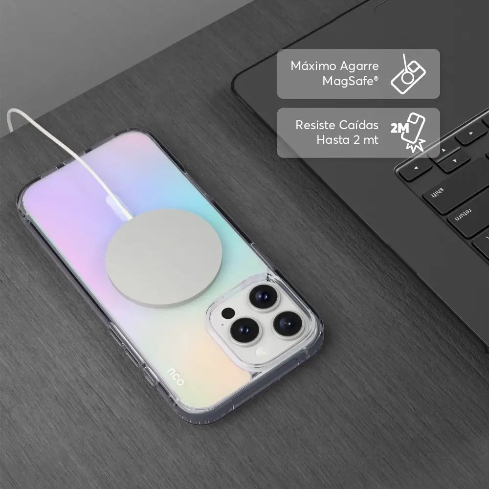 Case NCO SafeCase Clear para iPhone 16 Pro Max - Multicolor