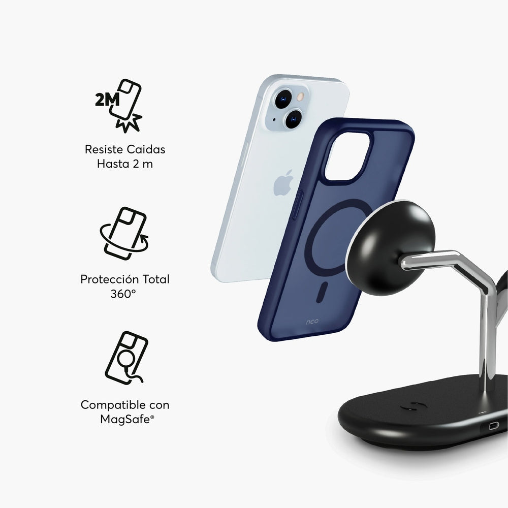 Case NCO SafeCase Lite con MagSafe para iPhone 15 Plus - Azul