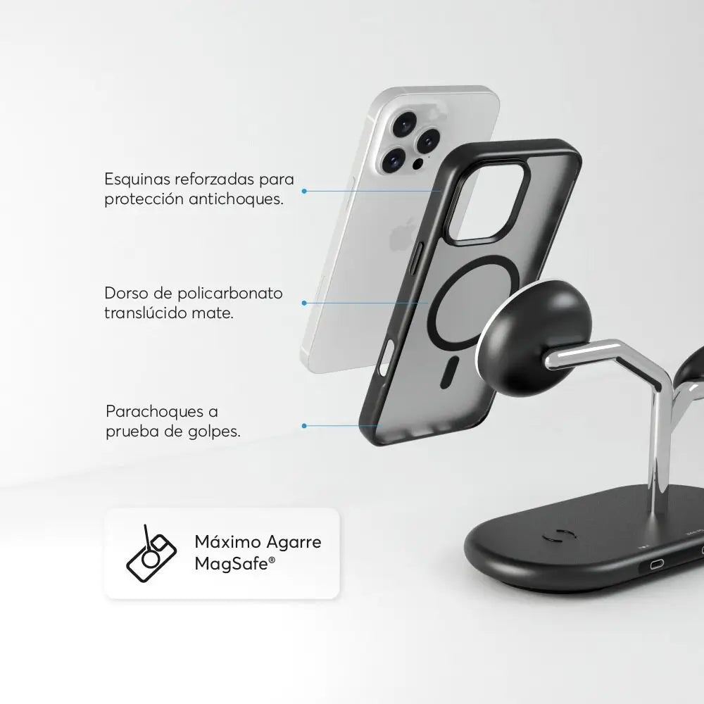 Case NCO SafeCase Lite con MagSafe para iPhone 16 Pro Max - Negro