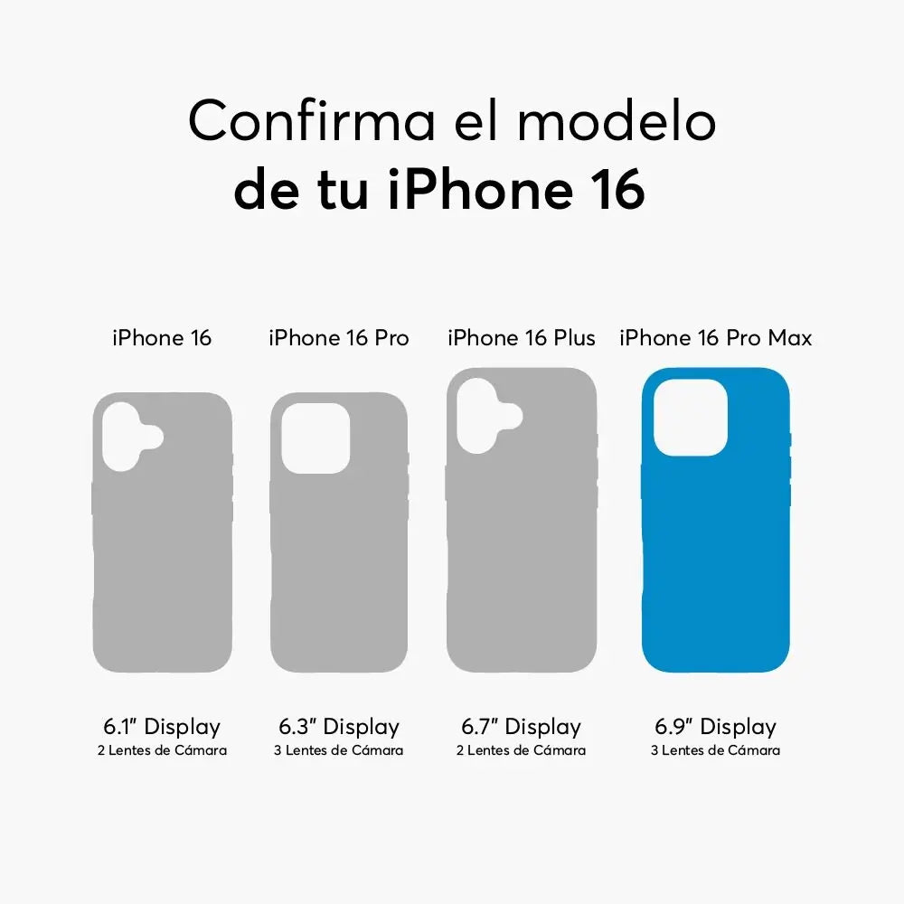 Case NCO SafeCase Lite con MagSafe para iPhone 16 Pro Max - Negro