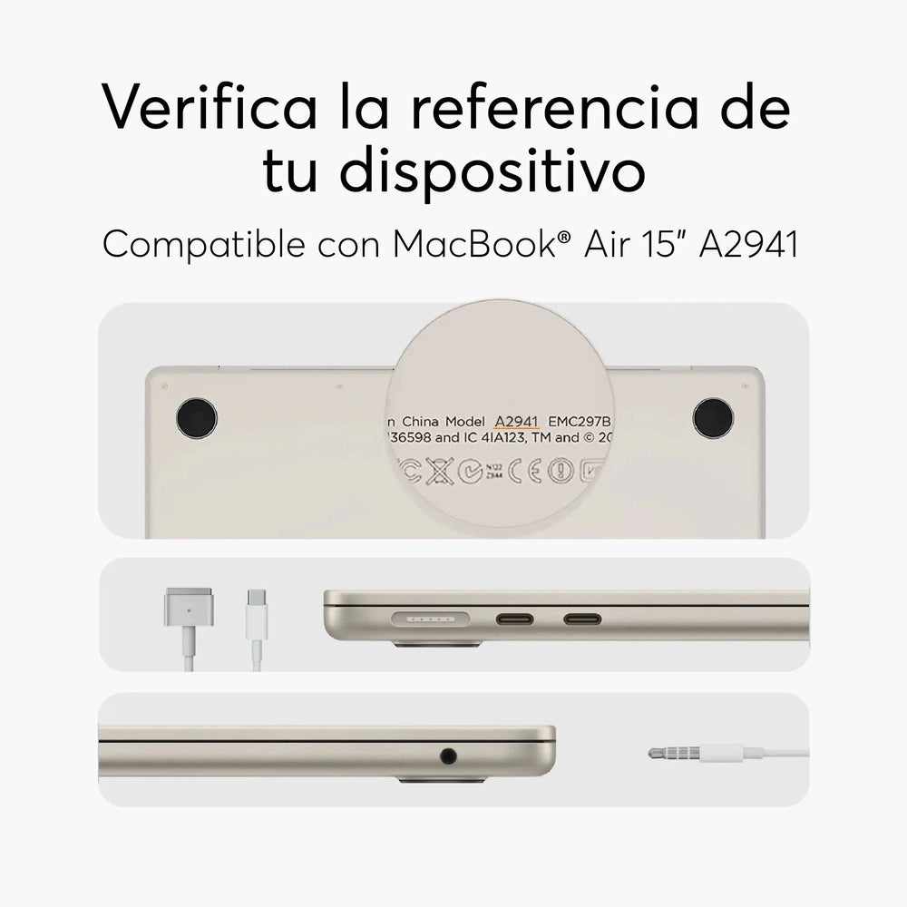 Hardcase Shock NCO para MacBook Air 15 M2 y M3 - Negro