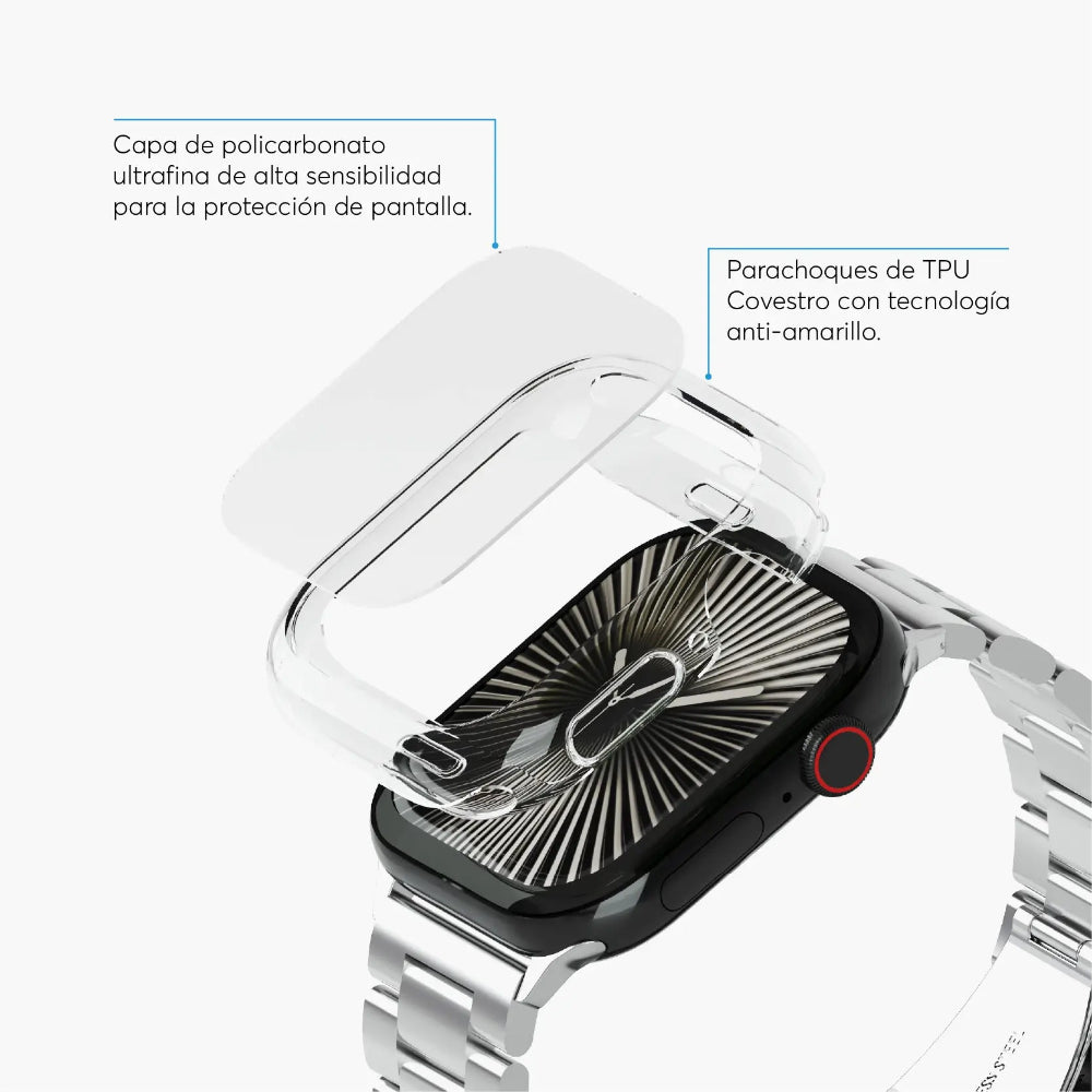 Protector de pantalla NCO SafeCase 360 Watch 42mm - Transparente
