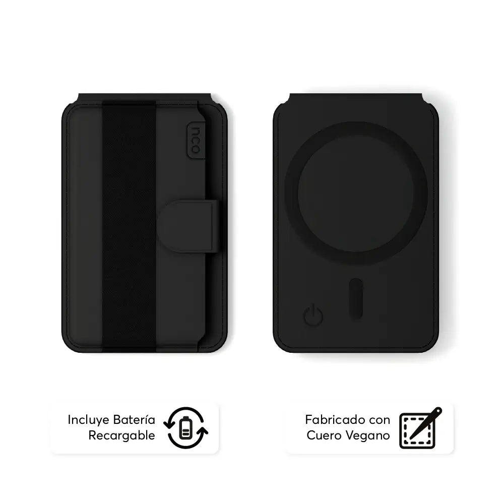 Tarjetero NCO MyWallet compatible con FindMy - Negro