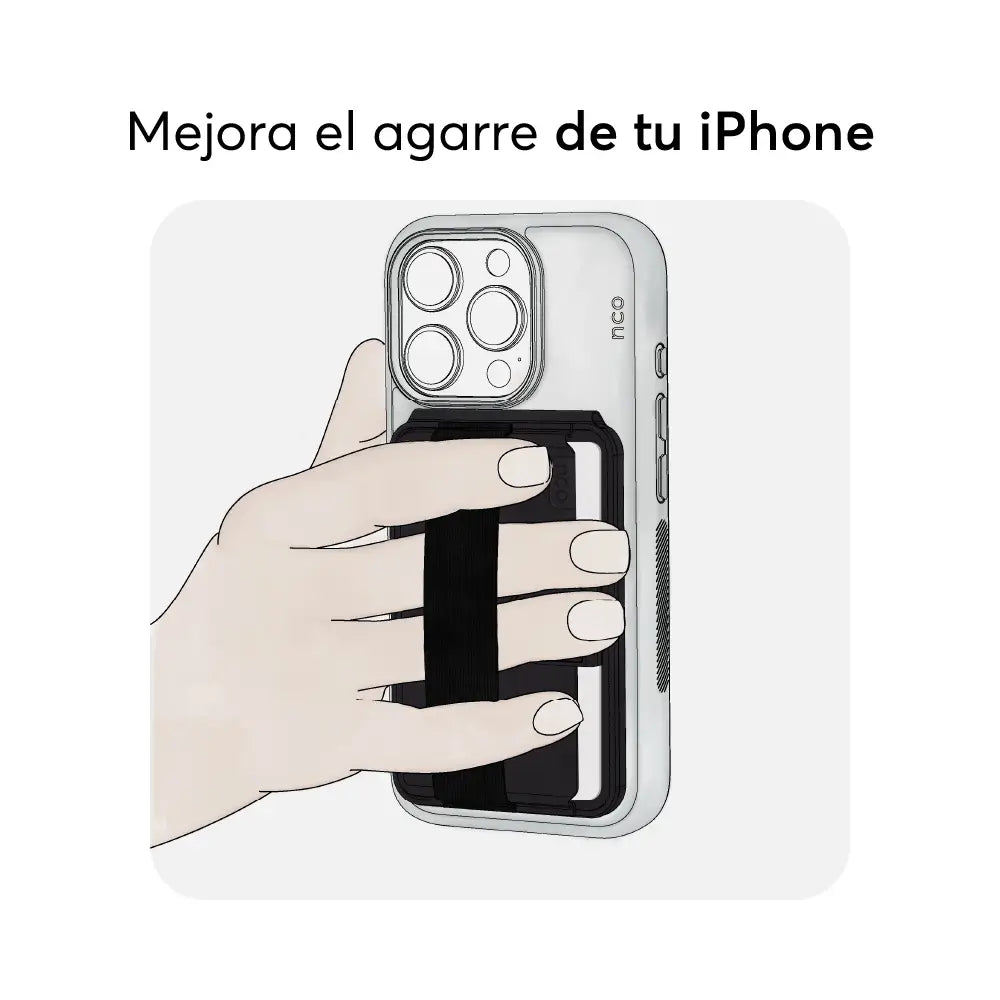 Tarjetero NCO MyWallet compatible con FindMy - Negro
