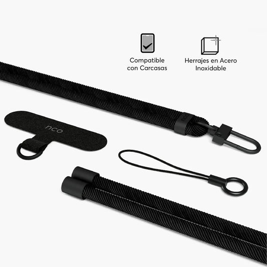 Cuerda Cruzada NCO CarryLoop para iPhone - Negro