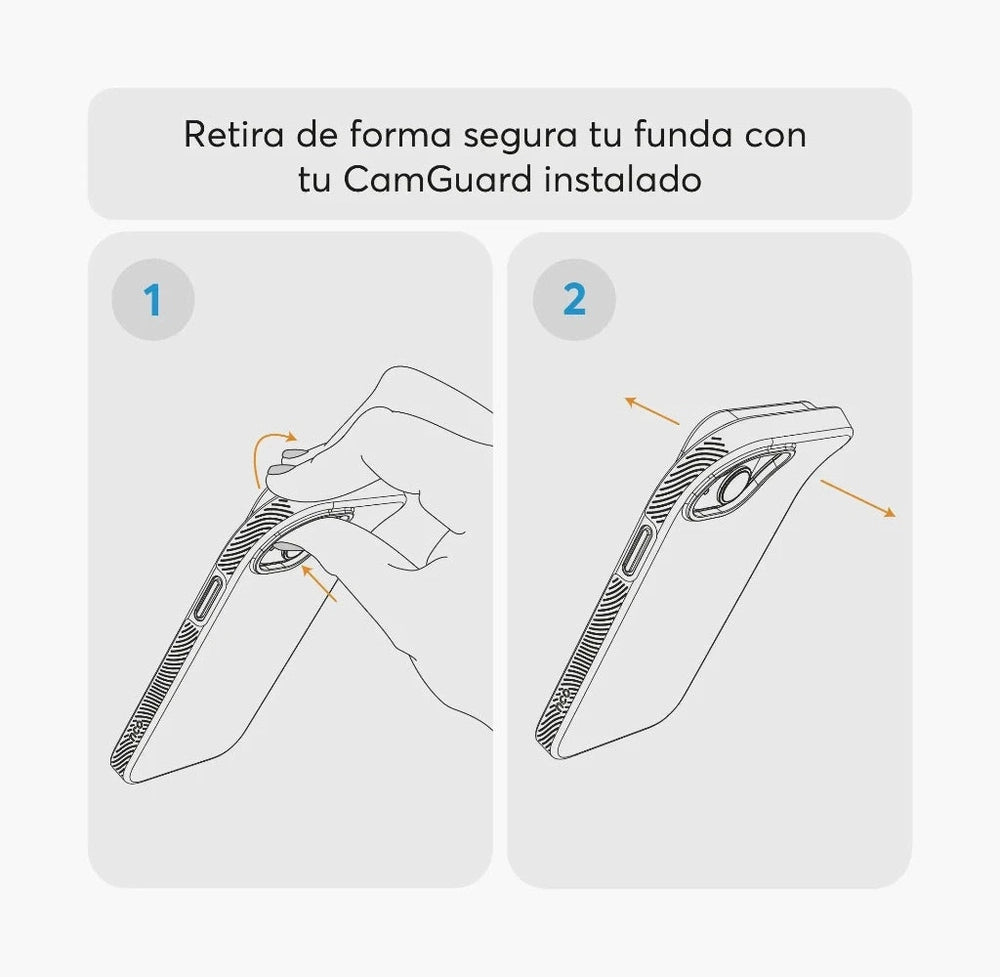 Protector NCO para cámaras de iPhone 15 / 15 Plus - Negro