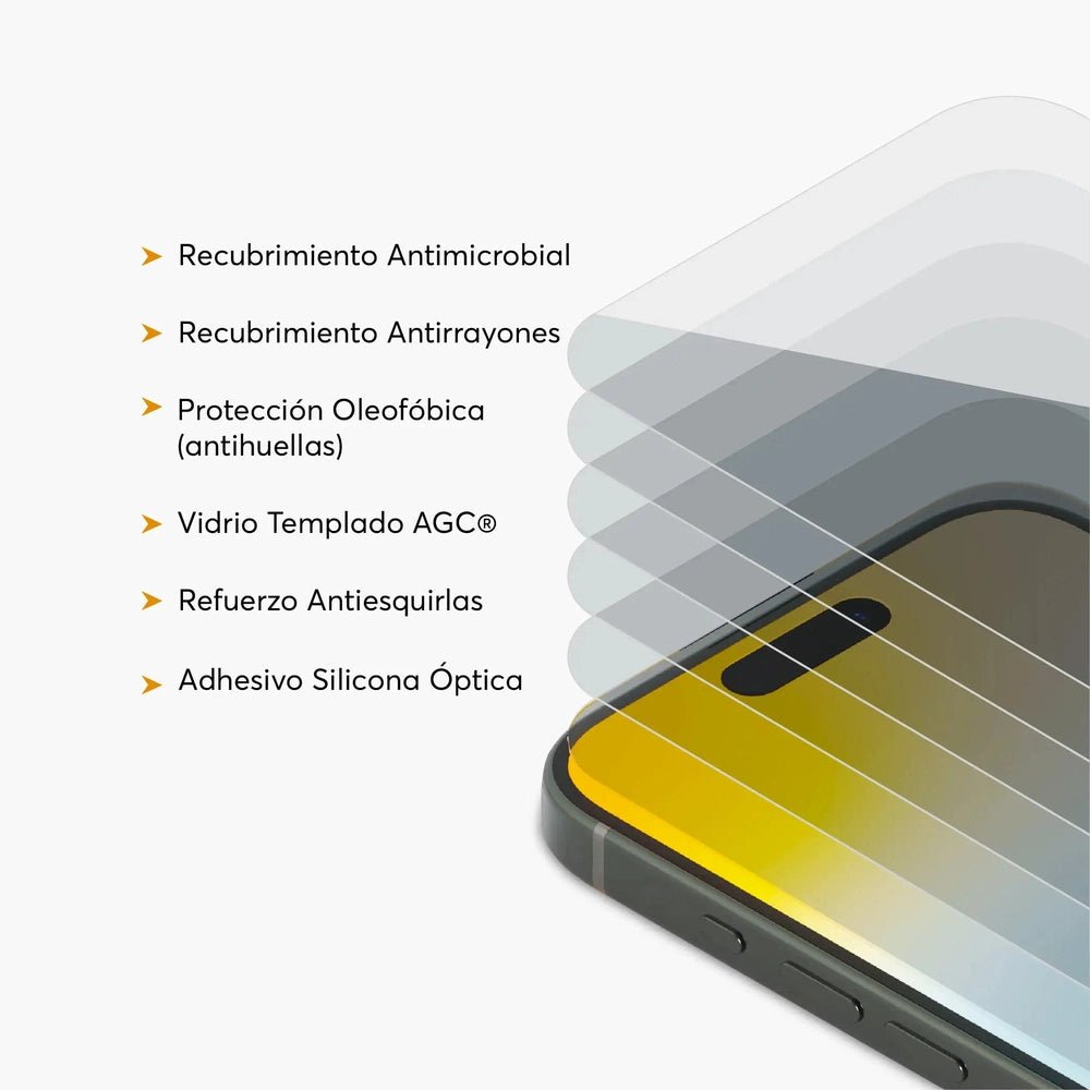 Protector de Pantalla NCO GlassGuard para iPhone 15 Pro