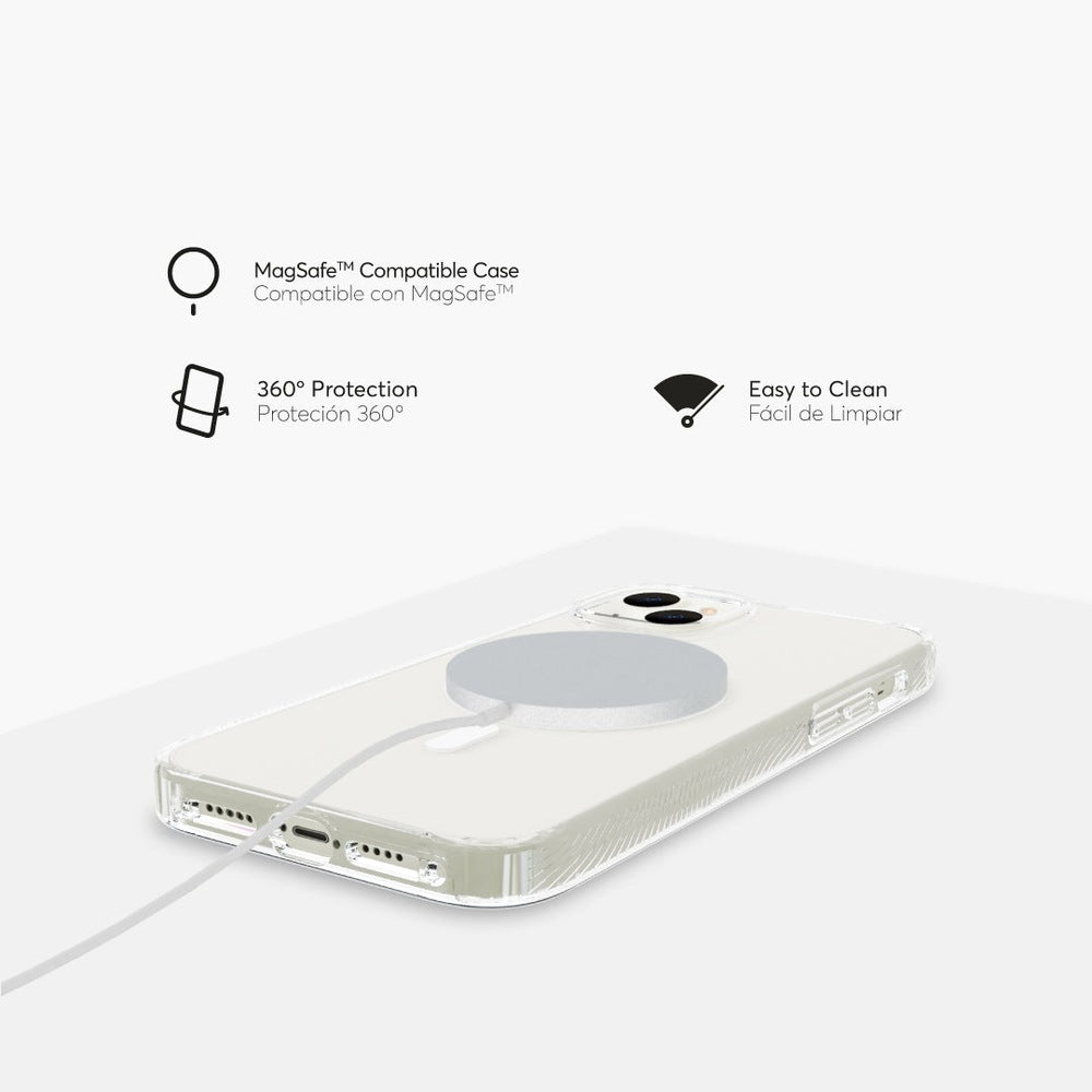 Case NCO SafeCase Force con MagSafe para iPhone 14 Plus - Transparente