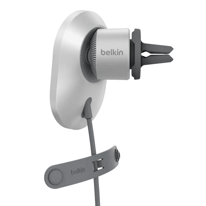 Cargador Magnético Belkin con Magsafe para Carro 15W - Gris