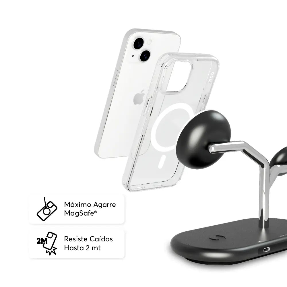 Case NCO SafeCase clear con MagSafe para iPhone 13/14 - Transparente