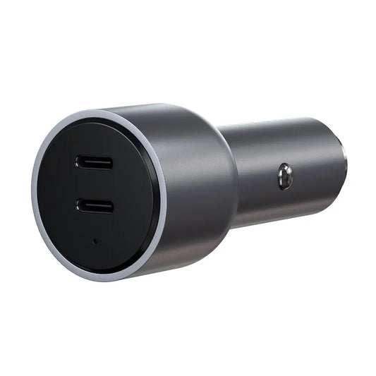 Cargador de carro Satechi con dos puertos USB-C 40W - Gris Espacial