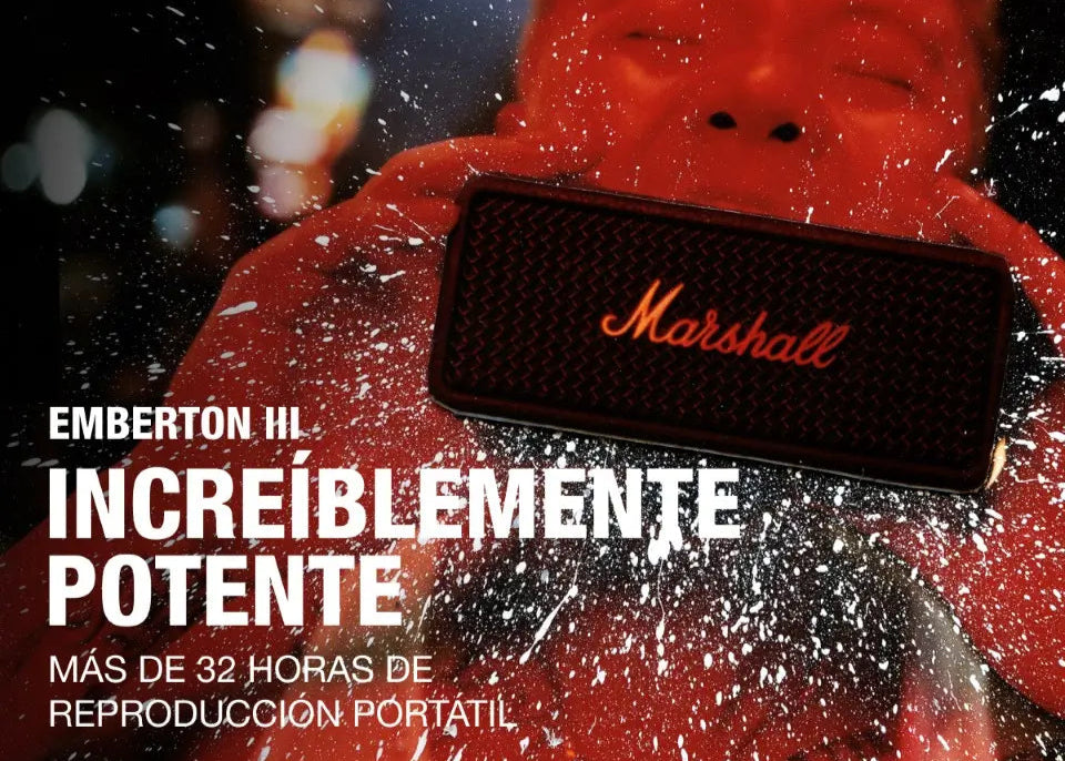 Parlante Marshall Emberton III Bluetooth - Negro
