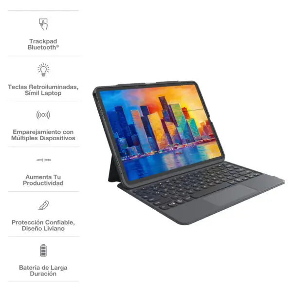 Case con teclado ZAGG Pro Keys para iPad Pro 12.9 - Negro