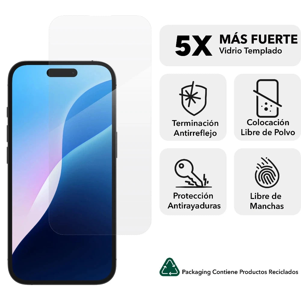 Protector de pantalla Zagg Elite antireflejo para iPhone 16