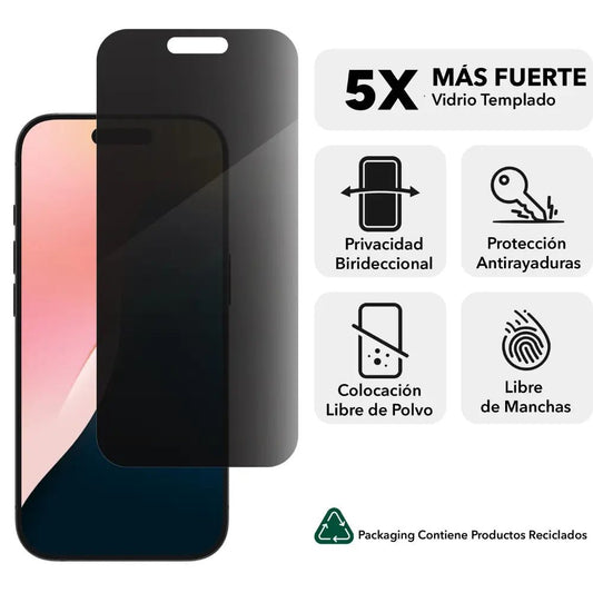 Protector de Pantalla para iPhone 16 Pro ZAGG Glass Elite con Privacidad