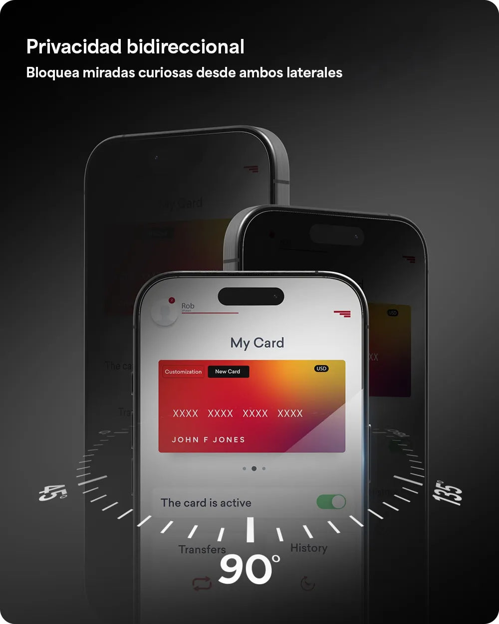 Protector de Pantalla Zagg GL Privacidad para iPhone 17 - Transparente