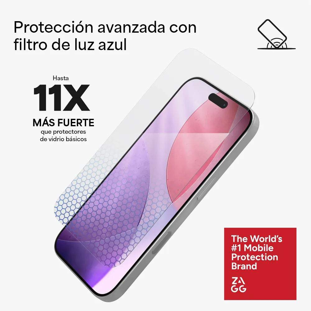 Protector de Pantalla Zagg Glass XTR5 para iPhone 17 Pro - Transparente