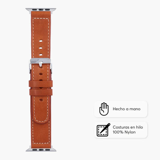 Correa_en_cuero_NCO_LeatherBand_para_Watch_Caramelo_imagen_posicion_2_iShop_Colombia
