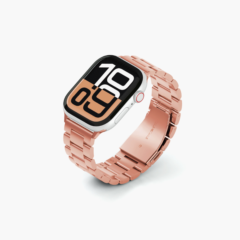 Correa_en_acero_inoxidable_ClassicLoop_NCO_para_Watch_Oro_rosa_posicion_1_iShop_Colombia