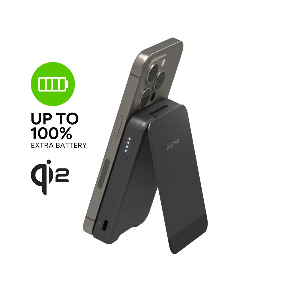 Cargador Inalambrico Mophie Qi2 Snap+ Powerstation Mini 50000 mAh - Negro