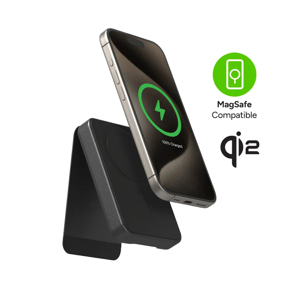 Cargador Inalambrico Mophie Qi2 Snap+ Powerstation Mini 50000 mAh - Negro