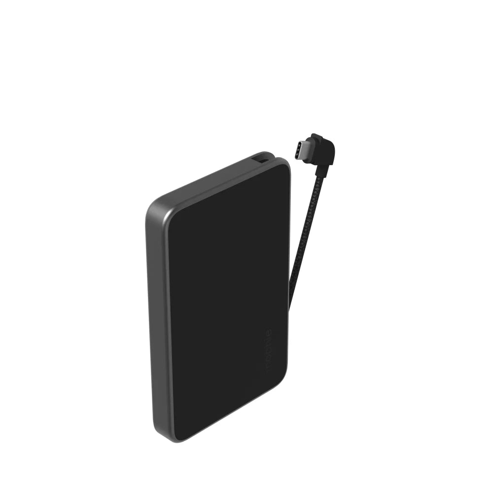 Batería externa Mophie Powerstation Plus 5.000mAh con cable USB-C - Negro