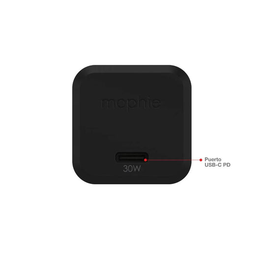 Cargador de Pared Mophie USB-C 30W - Negro