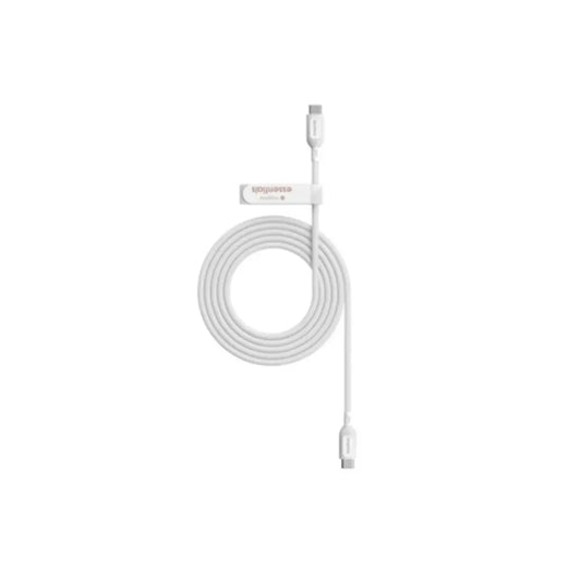 Cable Mophie essential trenzado USB-C a USB-C 60w 1m - Blanco