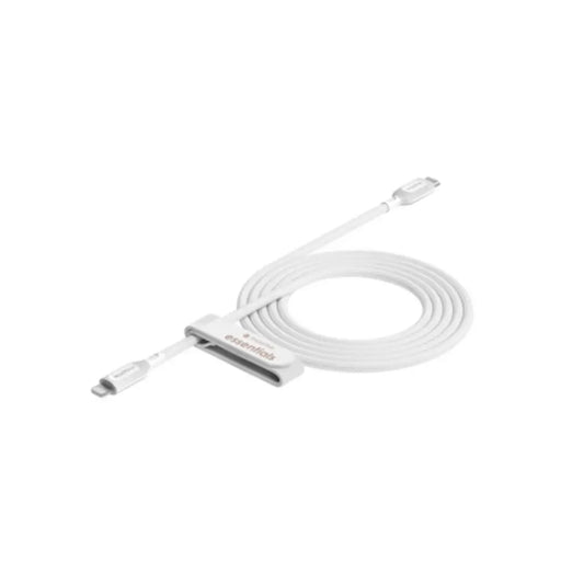 Cable Mophie essential trenzado USB-C a Lightning 60w 2m - Blanco