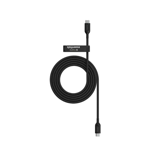 Cable Mophie essential trenzado USB-C a USB-C 60w 1m - Negro