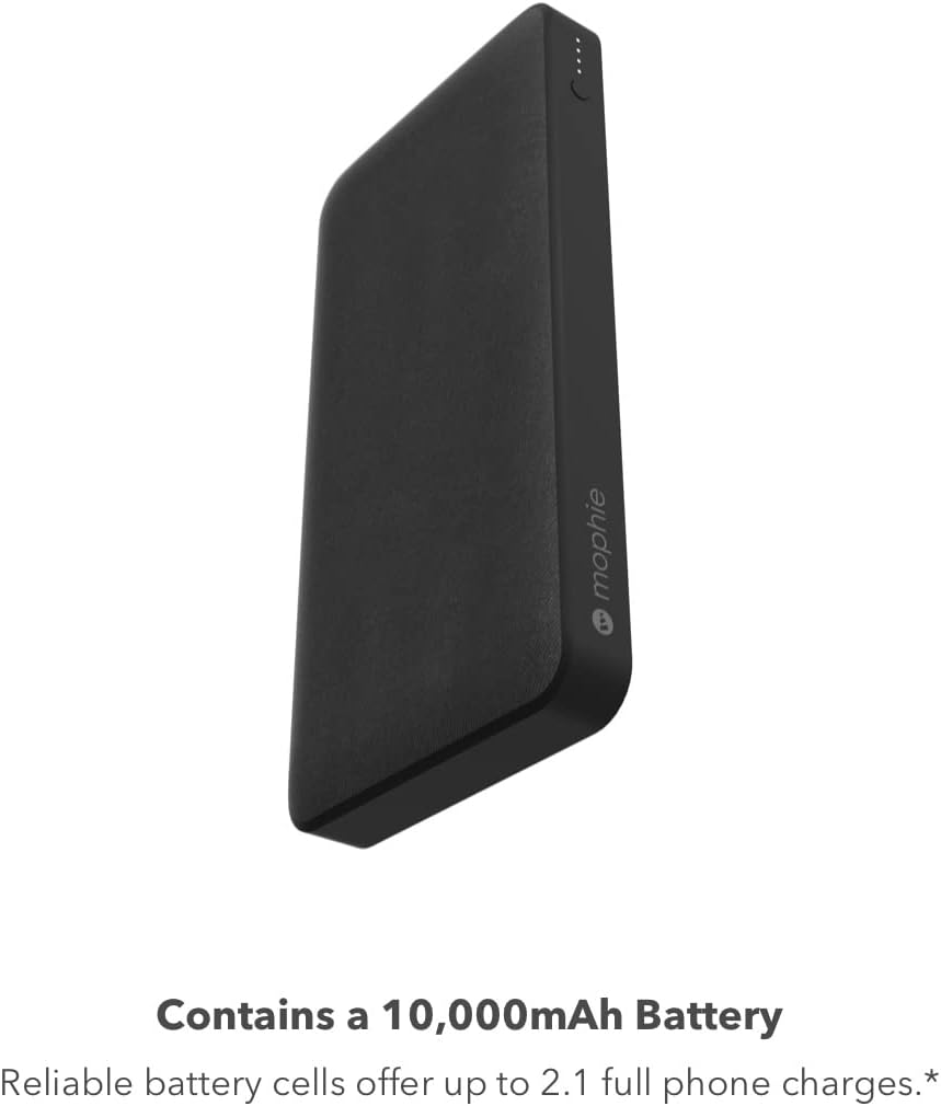 Batería Externa Mophie Powerstation 1 USB-C y 2 USB-A 10000mA - Negro