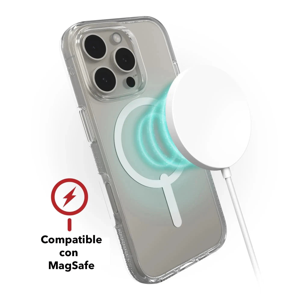 Case ZAGG Crystal Palace con MagSafe para iPhone 16 Pro - Transparente