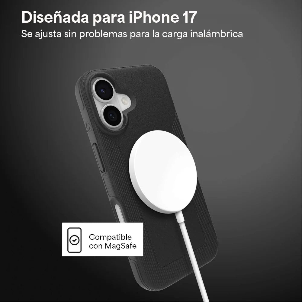Case ZAGG Luxe con MagSafe para iPhone 17 - Negro